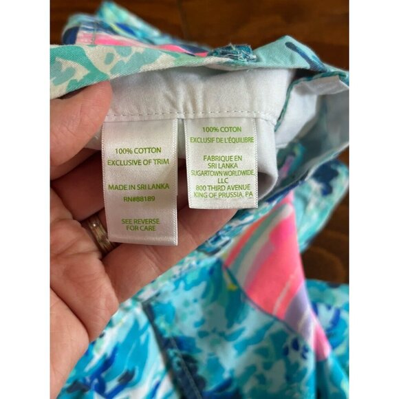 LILLY PULITZER Women's The Callahan Shorts Sz 00 Resort Colorful Sailboat 5" - Picture 7 of 9